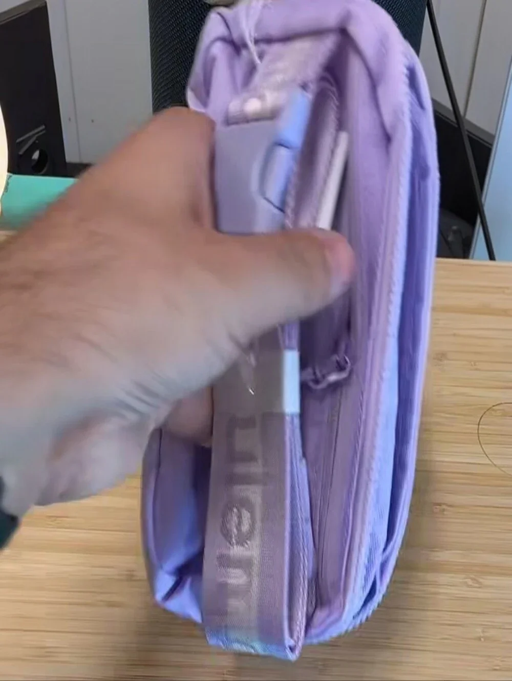 Lululemon athletica Light Lavender Zipper Phone Wallet Case w/waist strap
